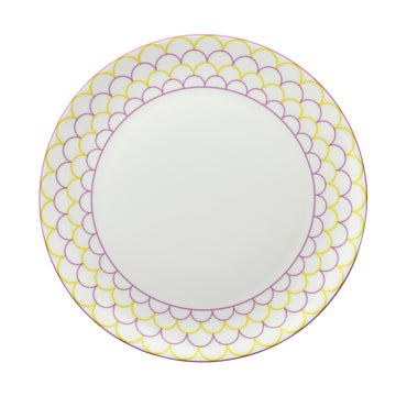 Ripple Teaplate in Pink & Yellow