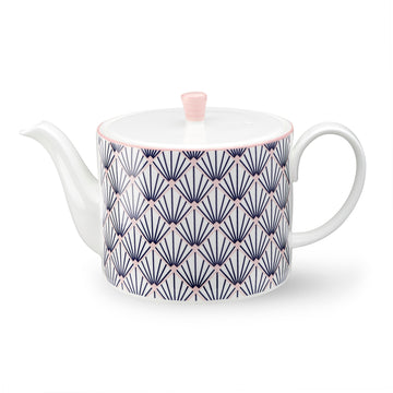 Zighy Teapot in Blue & Blush Pink - 1L